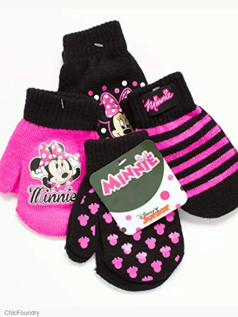 Girls Insulated Waterproof Winter Gloves 4-Pack Toddler Snow Mittens